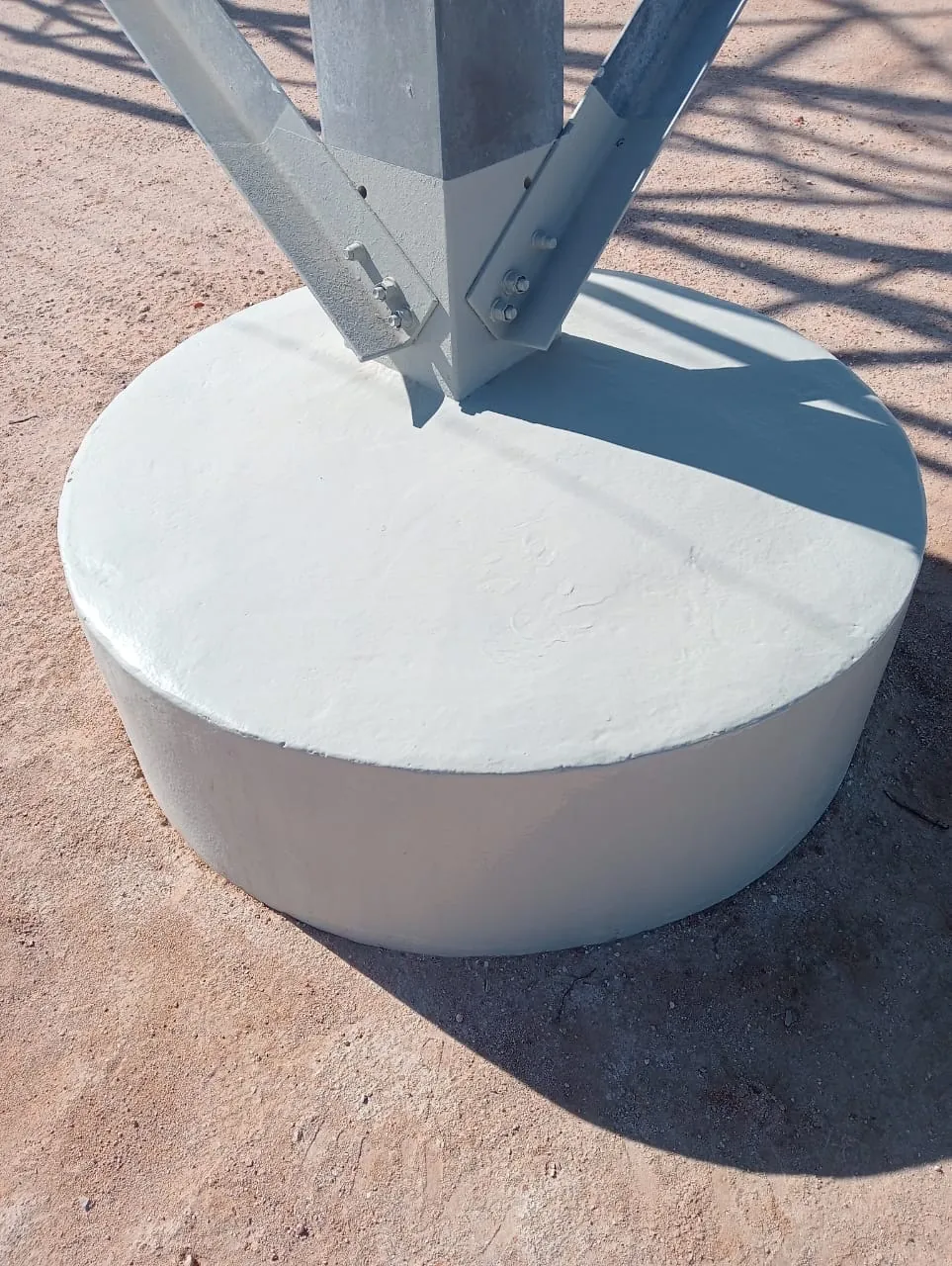 Preparation and Painting of 230kV OHTL Foundation