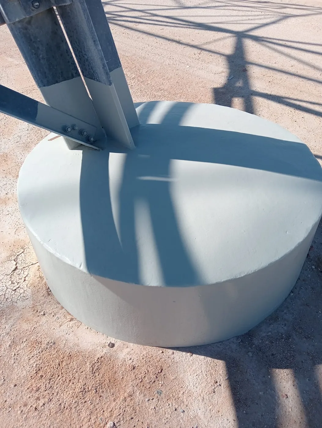 Preparation and Painting of 230kV OHTL Foundation