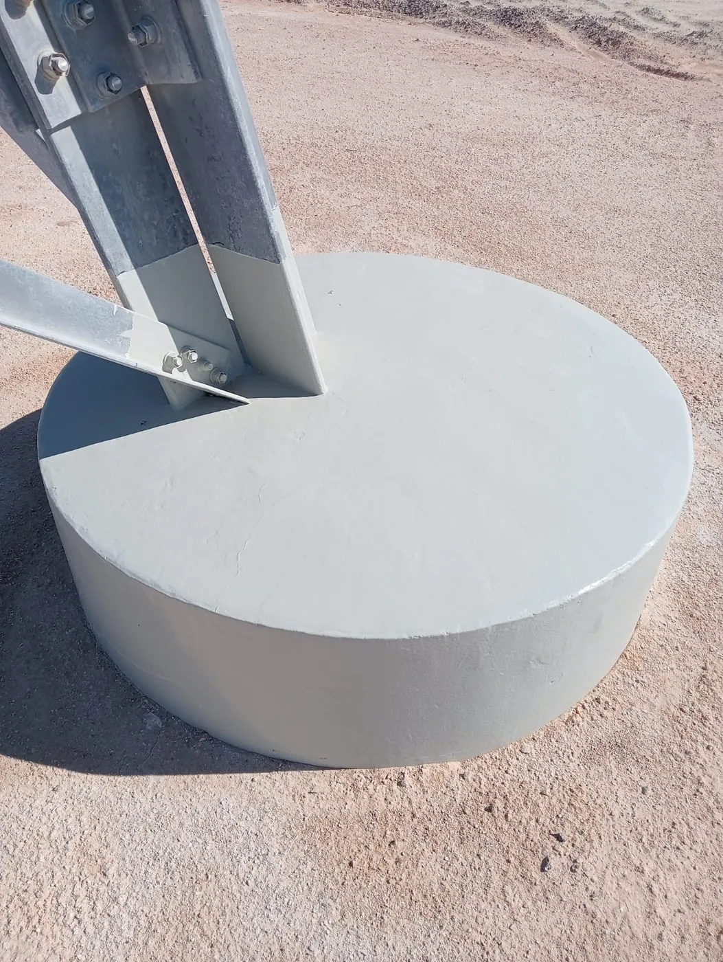 Preparation and Painting of 230kV OHTL Foundation